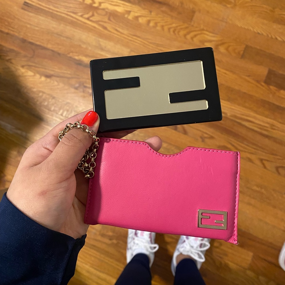 Fendi mirror and key pouch